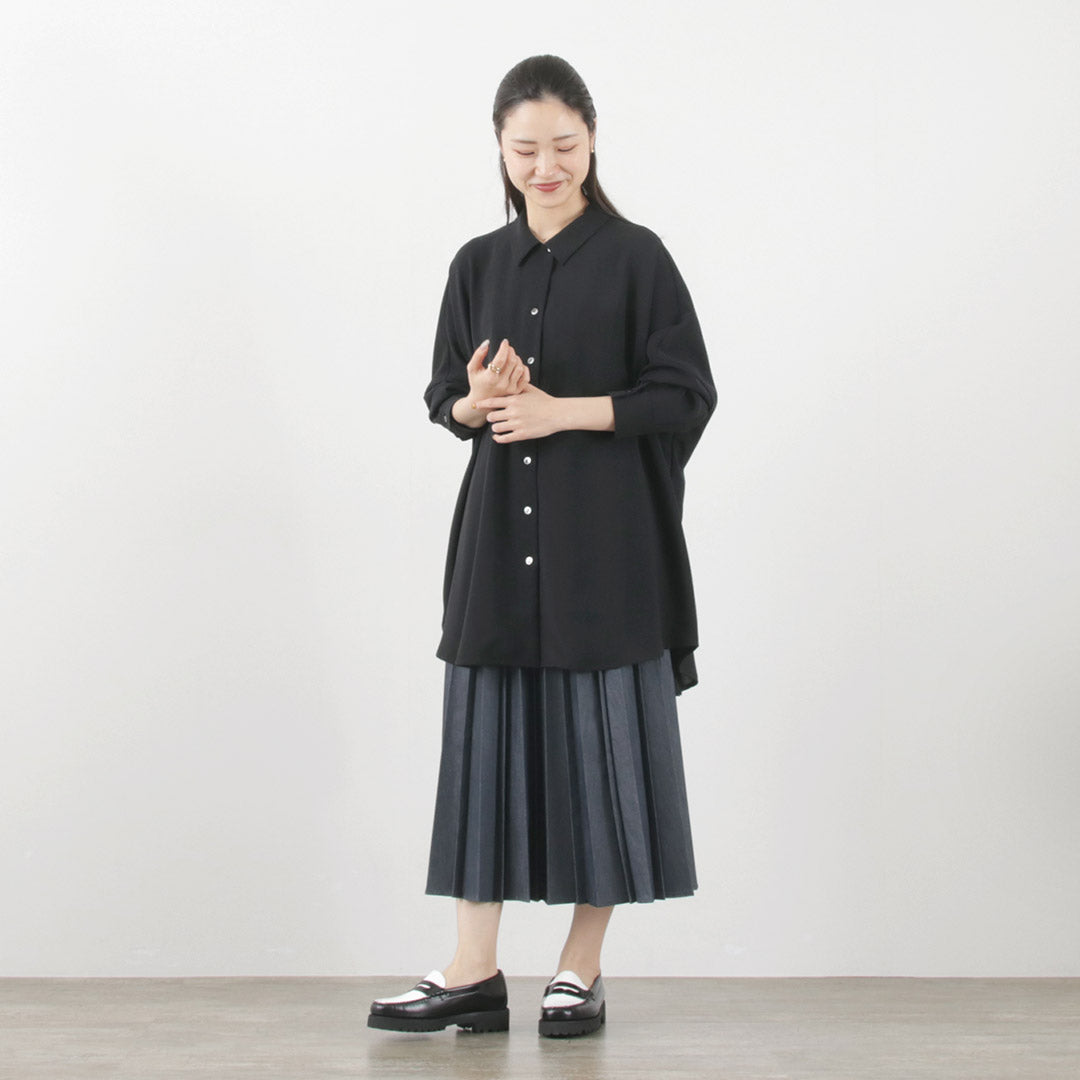 mizuiro ind(ミズイロインド) ワイドシャツ チュニック