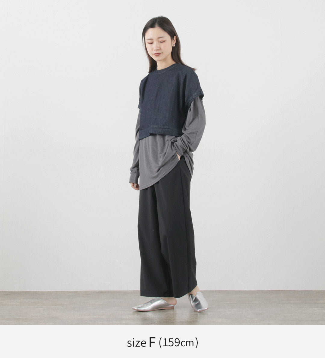 mizuiro ind(ミズイロインド) クルーネック ショートP/O