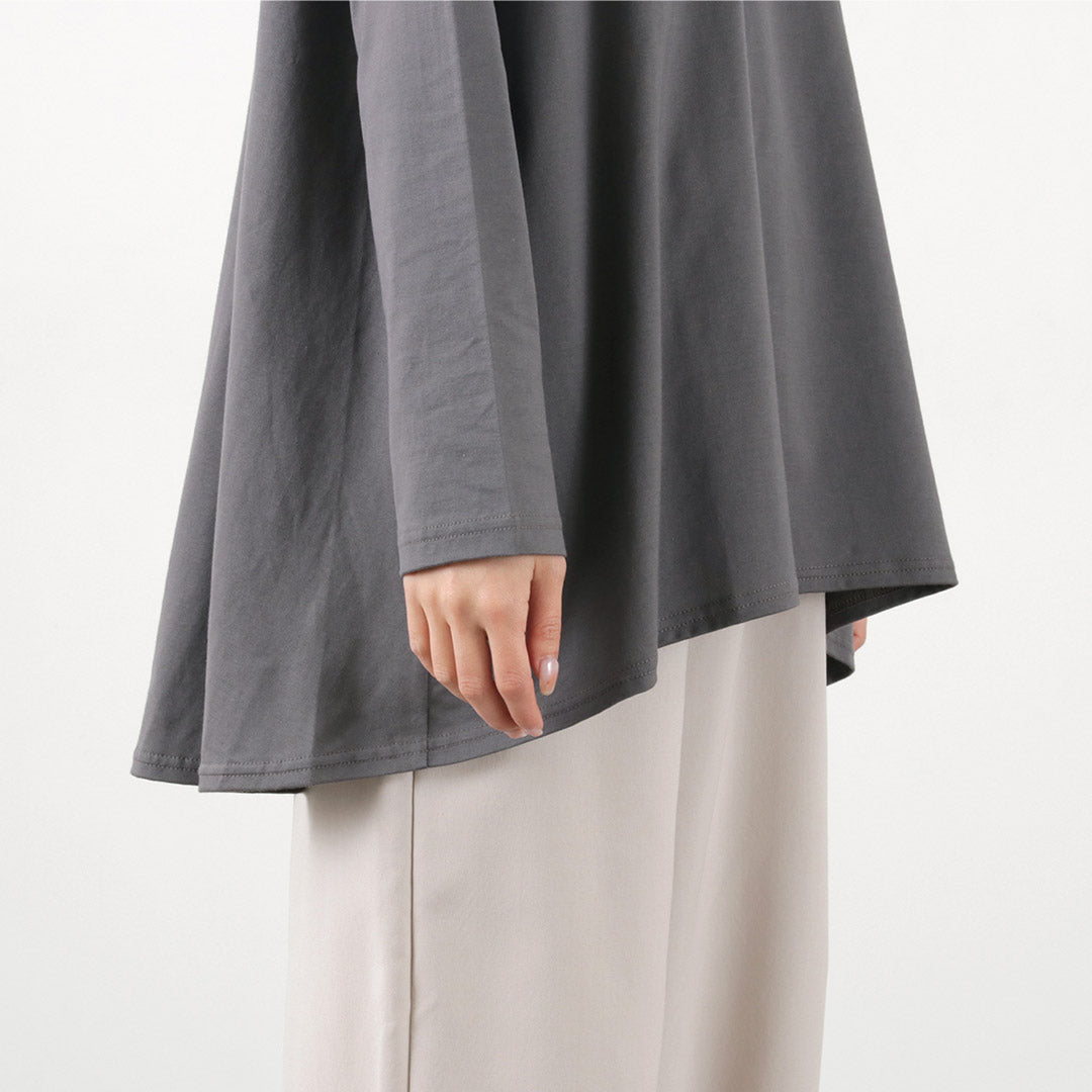 mizuiro ind(ミズイロインド) クルーネック Aライン チュニックT