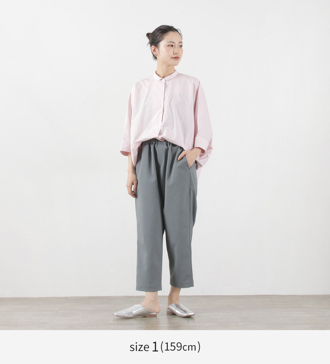 mizuiro ind(ミズイロインド) タックイージーパンツ