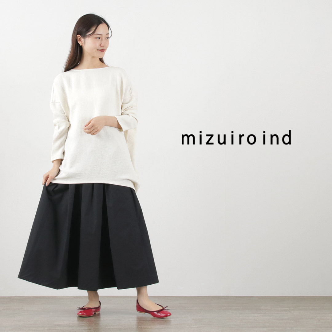 mizuiro ind(ミズイロインド) ボックス タック ギャザーSK