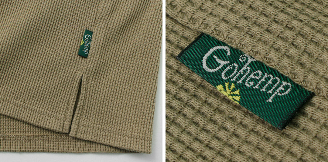 【30%OFF】GOHEMP(ゴーヘンプ) ヘンリーPK半袖シャツ