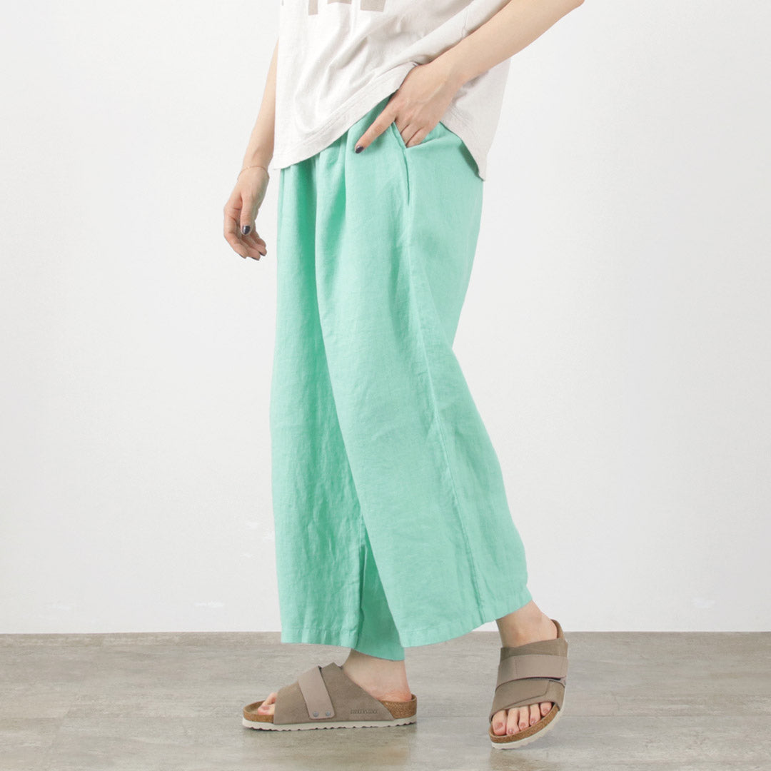【50%OFF】LAITERIE(レイトリー) リユールリネン ワイドタックパンツ