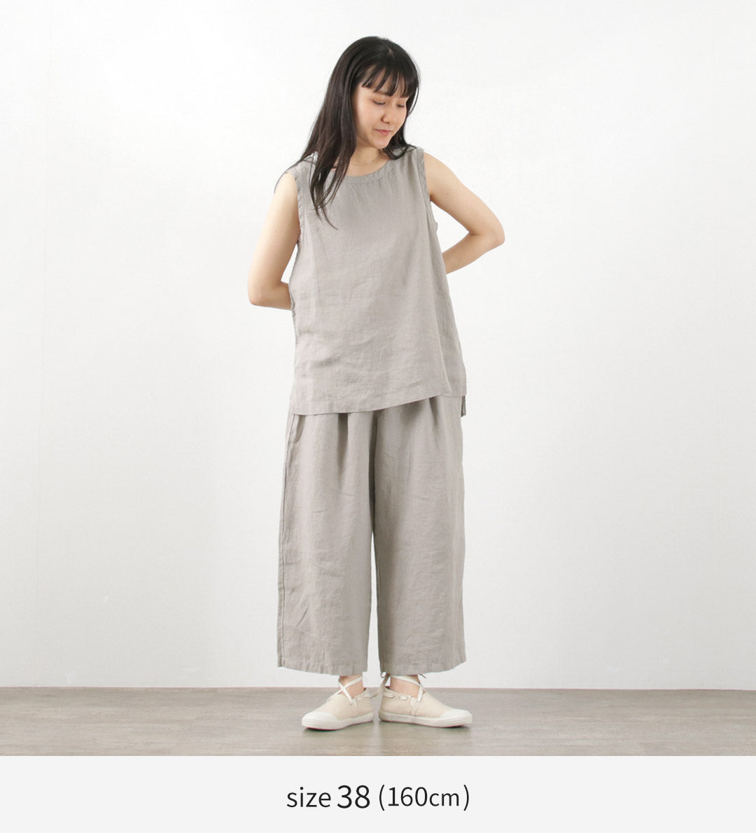 【50%OFF】LAITERIE(レイトリー) リユールリネン ワイドタックパンツ