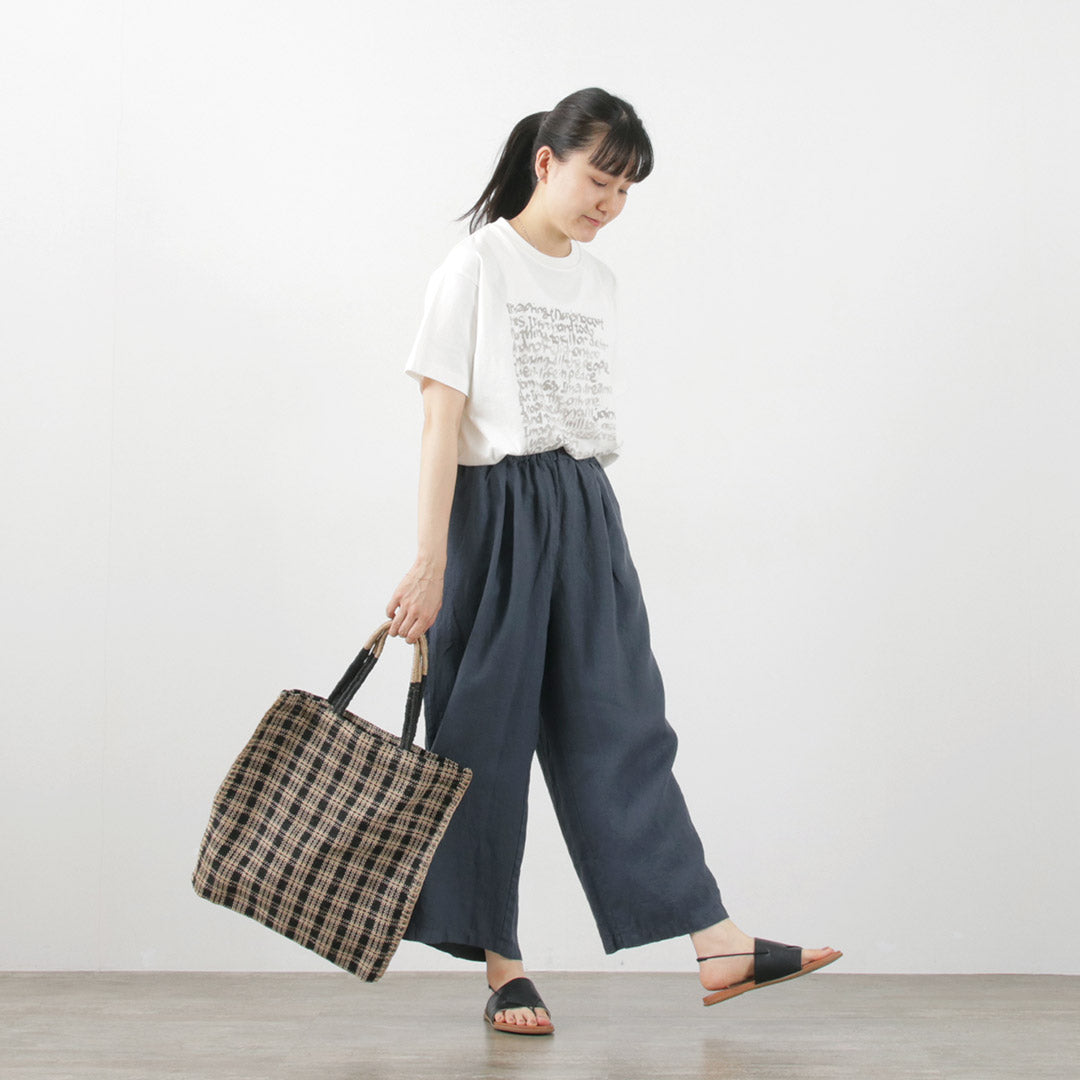 【50%OFF】LAITERIE(レイトリー) リユールリネン ワイドタックパンツ