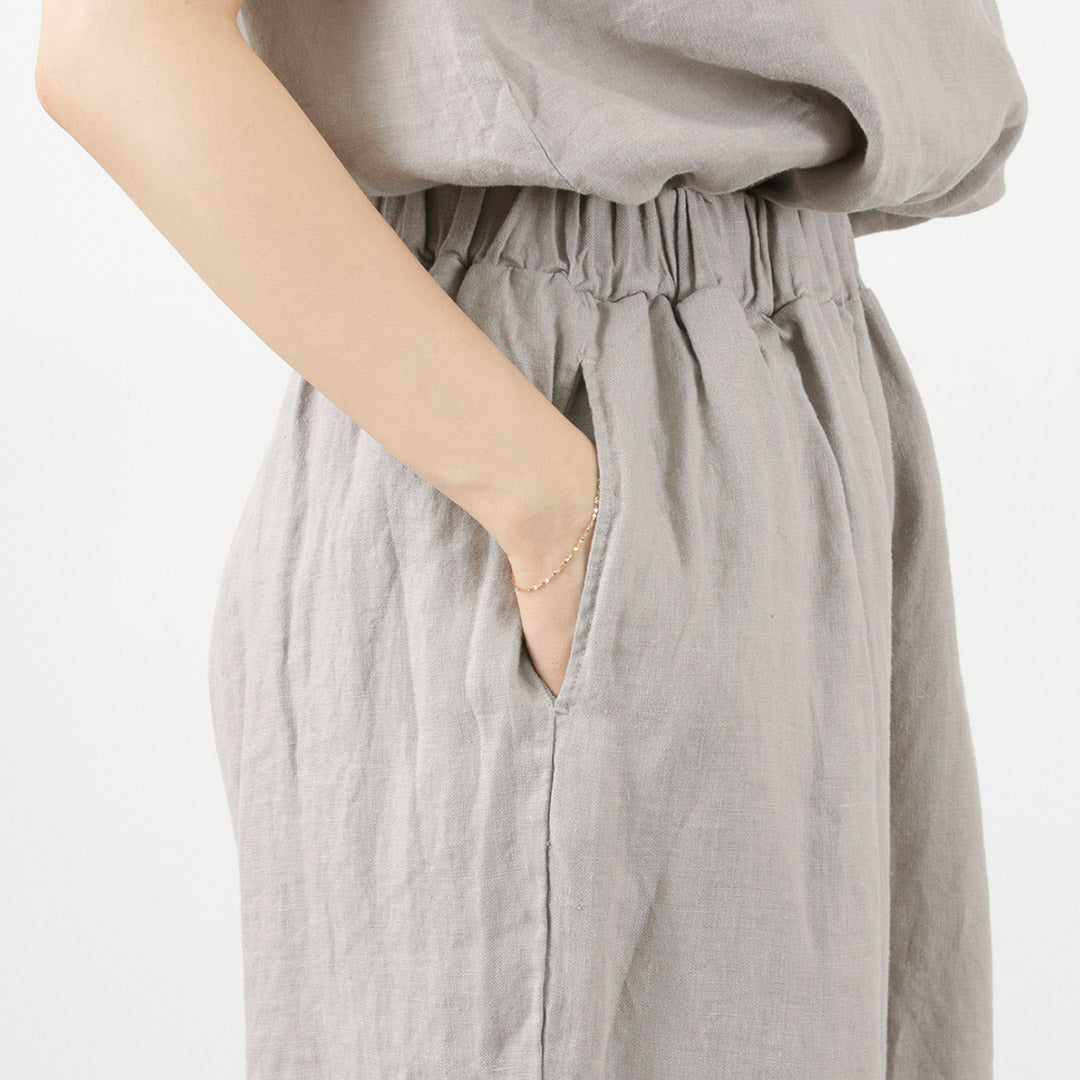 【50%OFF】LAITERIE(レイトリー) リユールリネン ワイドタックパンツ