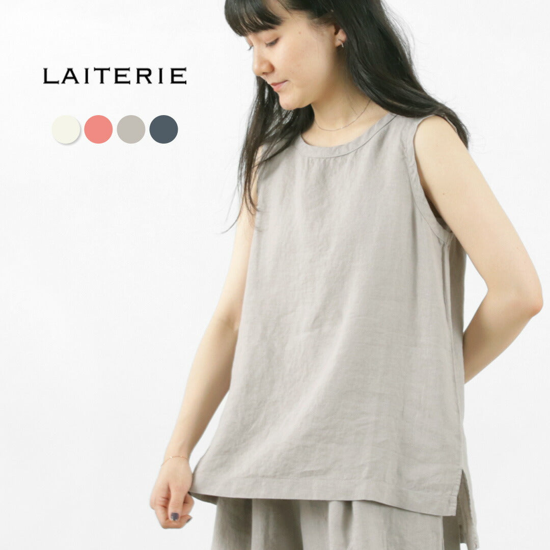 【50%OFF】LAITERIE(レイトリー) リユールリネン ロングタンクトップ