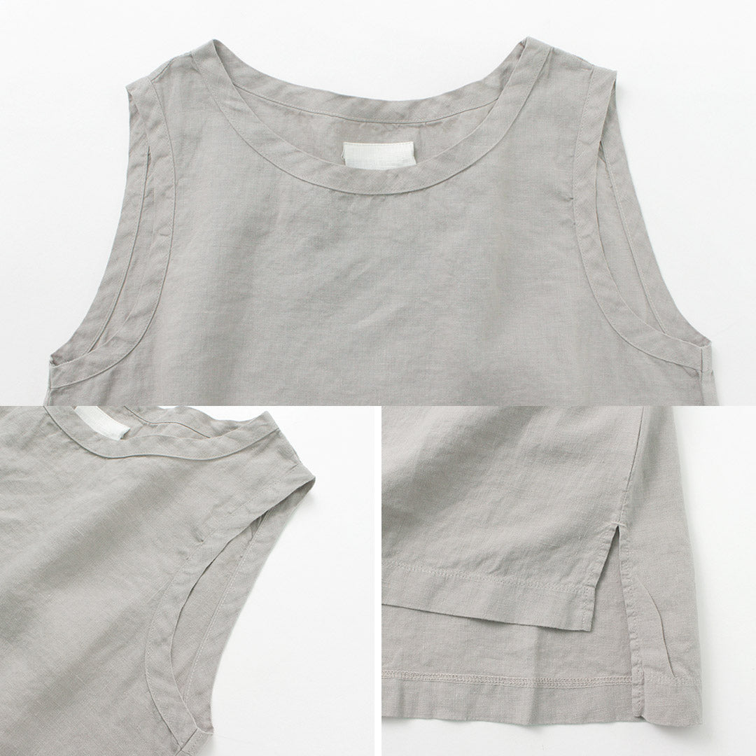 【50%OFF】LAITERIE(レイトリー) リユールリネン ロングタンクトップ