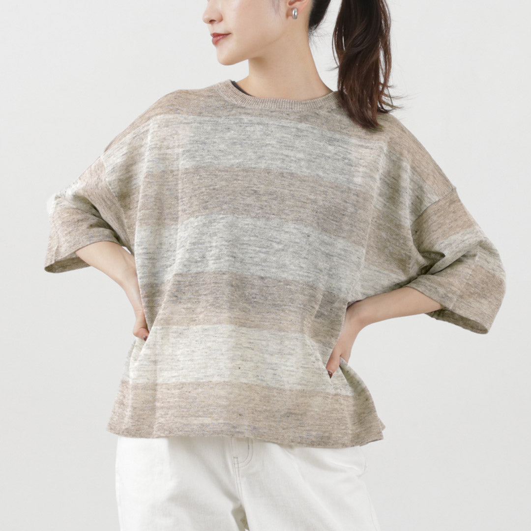 【50%OFF】MAO MADE(マオメイド) トスコリネン 2WAY ワイド プルオーバー