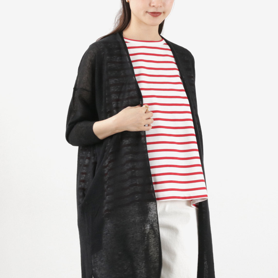 【50%OFF】MAO MADE(マオメイド) トスコリネン ミディアム丈 カーディガン