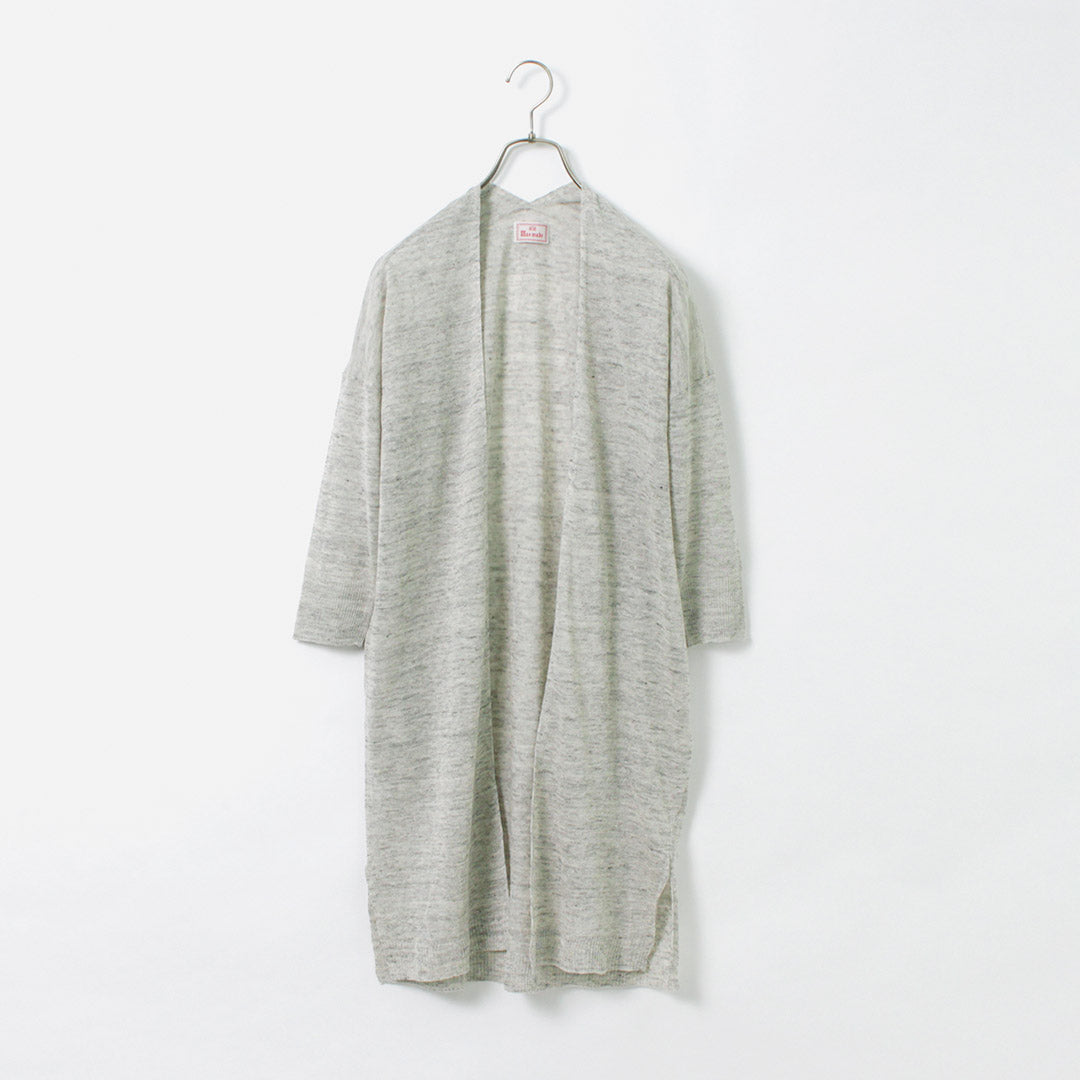 【50%OFF】MAO MADE(マオメイド) トスコリネン ミディアム丈 カーディガン