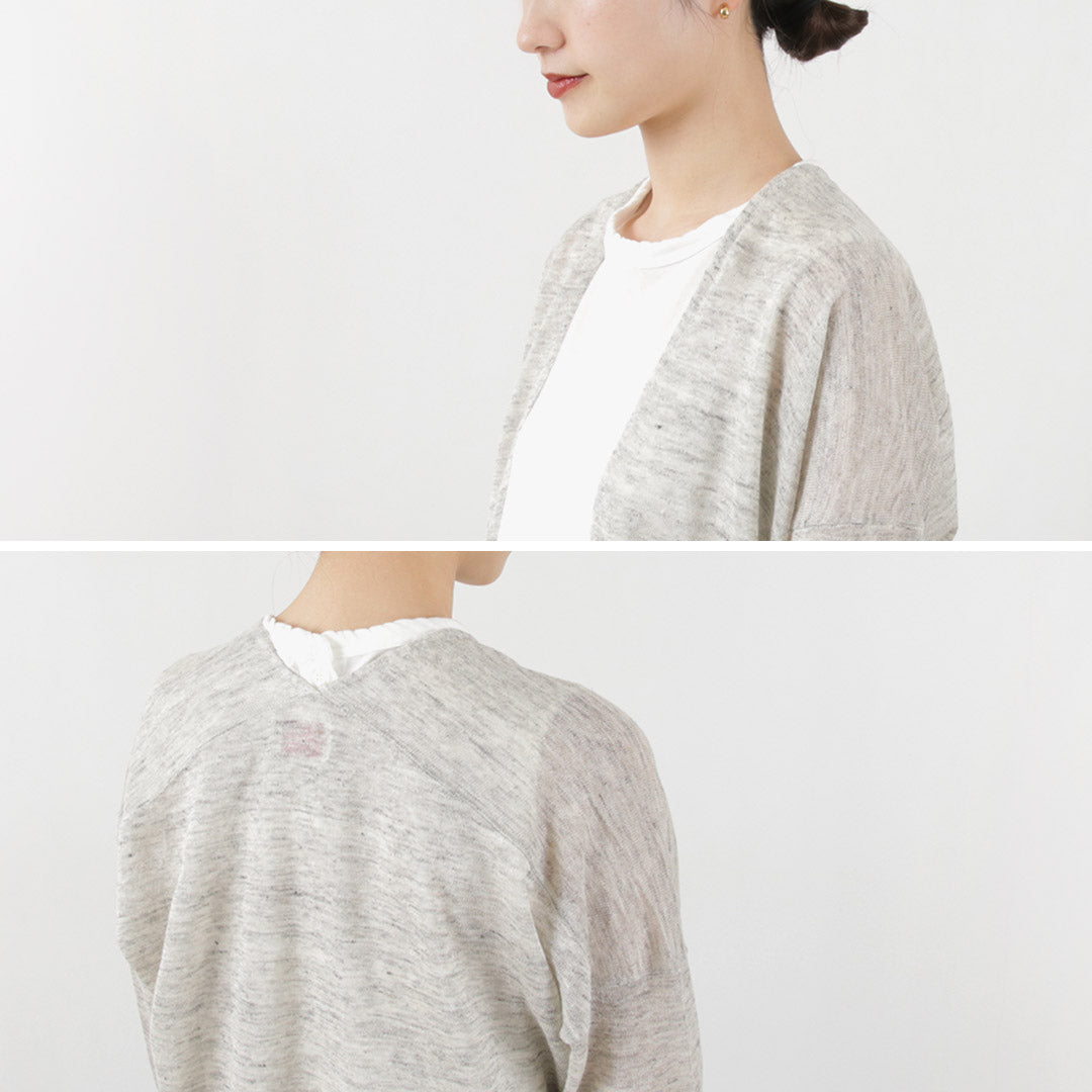 【50%OFF】MAO MADE(マオメイド) トスコリネン ミディアム丈 カーディガン