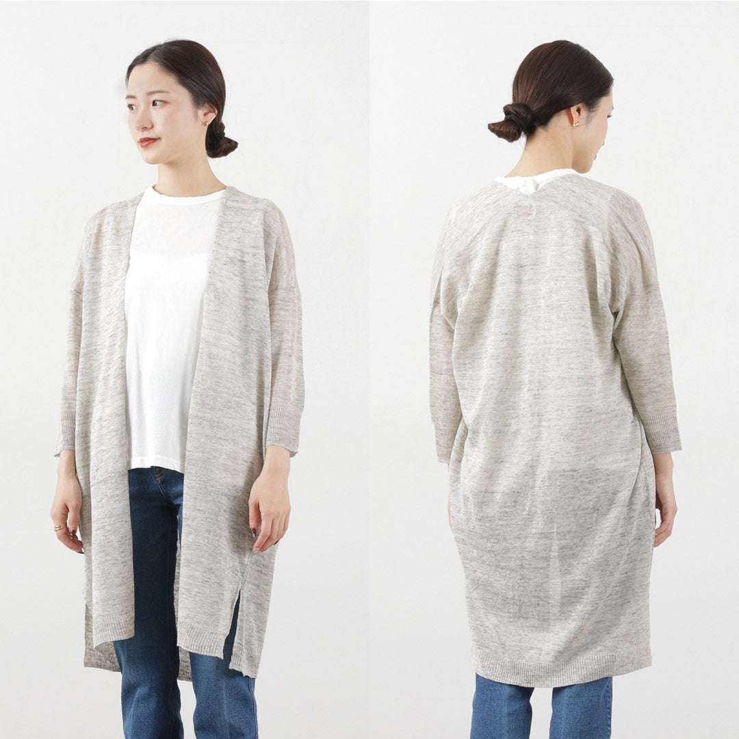 【50%OFF】MAO MADE(マオメイド) トスコリネン ミディアム丈 カーディガン