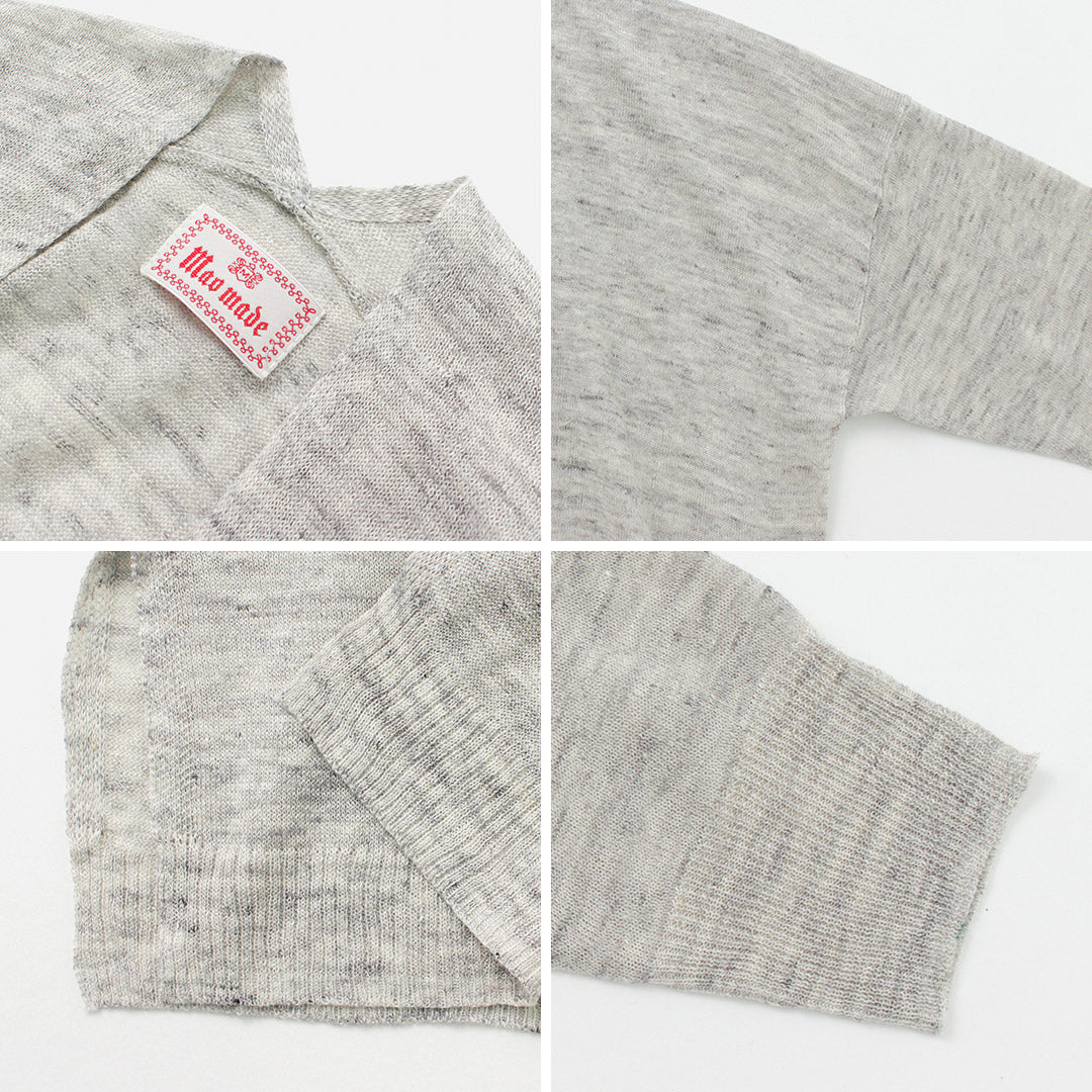 【50%OFF】MAO MADE(マオメイド) トスコリネン ミディアム丈 カーディガン