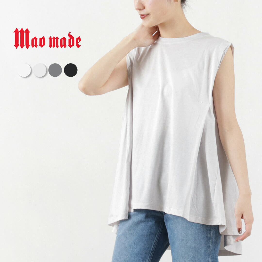 【50%OFF】MAO MADE(マオメイド) バックフレア ショルダータック ノースリーブ