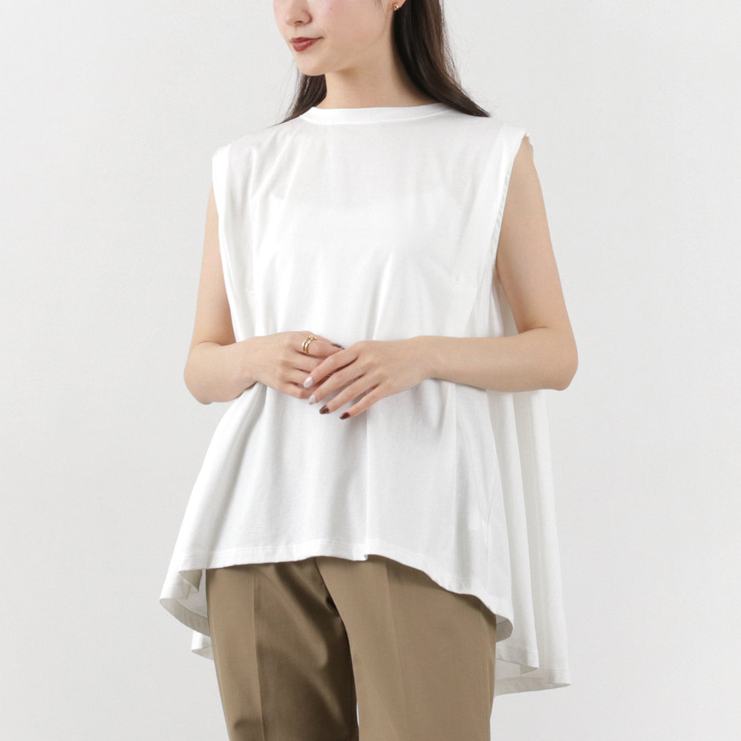 【50%OFF】MAO MADE(マオメイド) バックフレア ショルダータック ノースリーブ