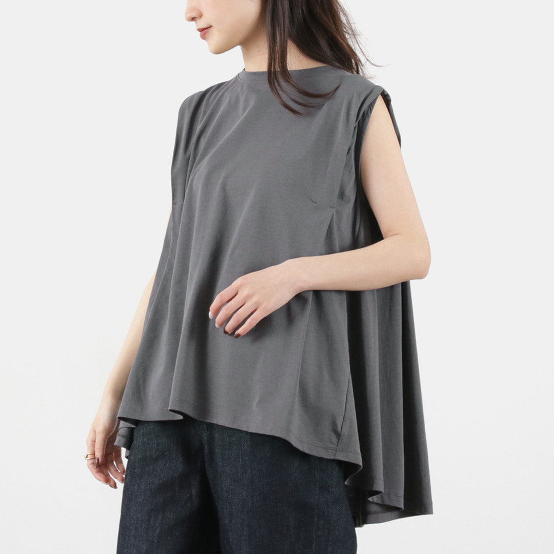 【50%OFF】MAO MADE(マオメイド) バックフレア ショルダータック ノースリーブ