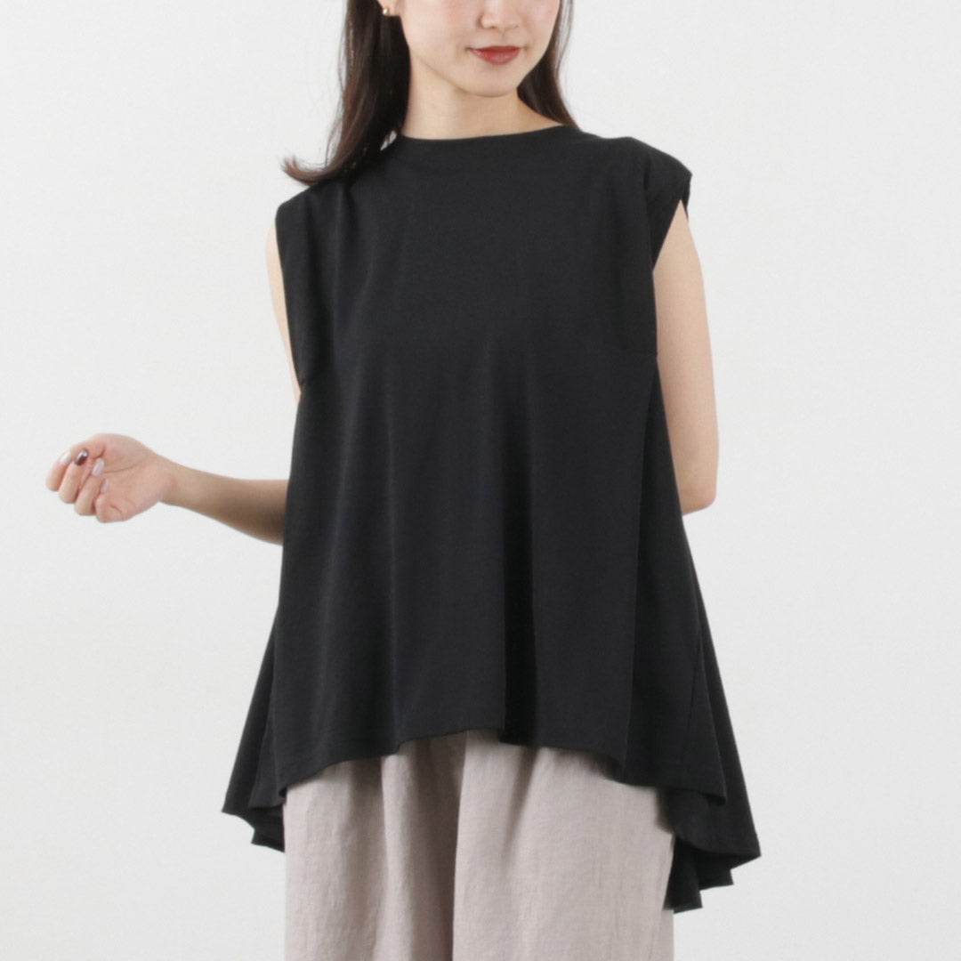 【50%OFF】MAO MADE(マオメイド) バックフレア ショルダータック ノースリーブ
