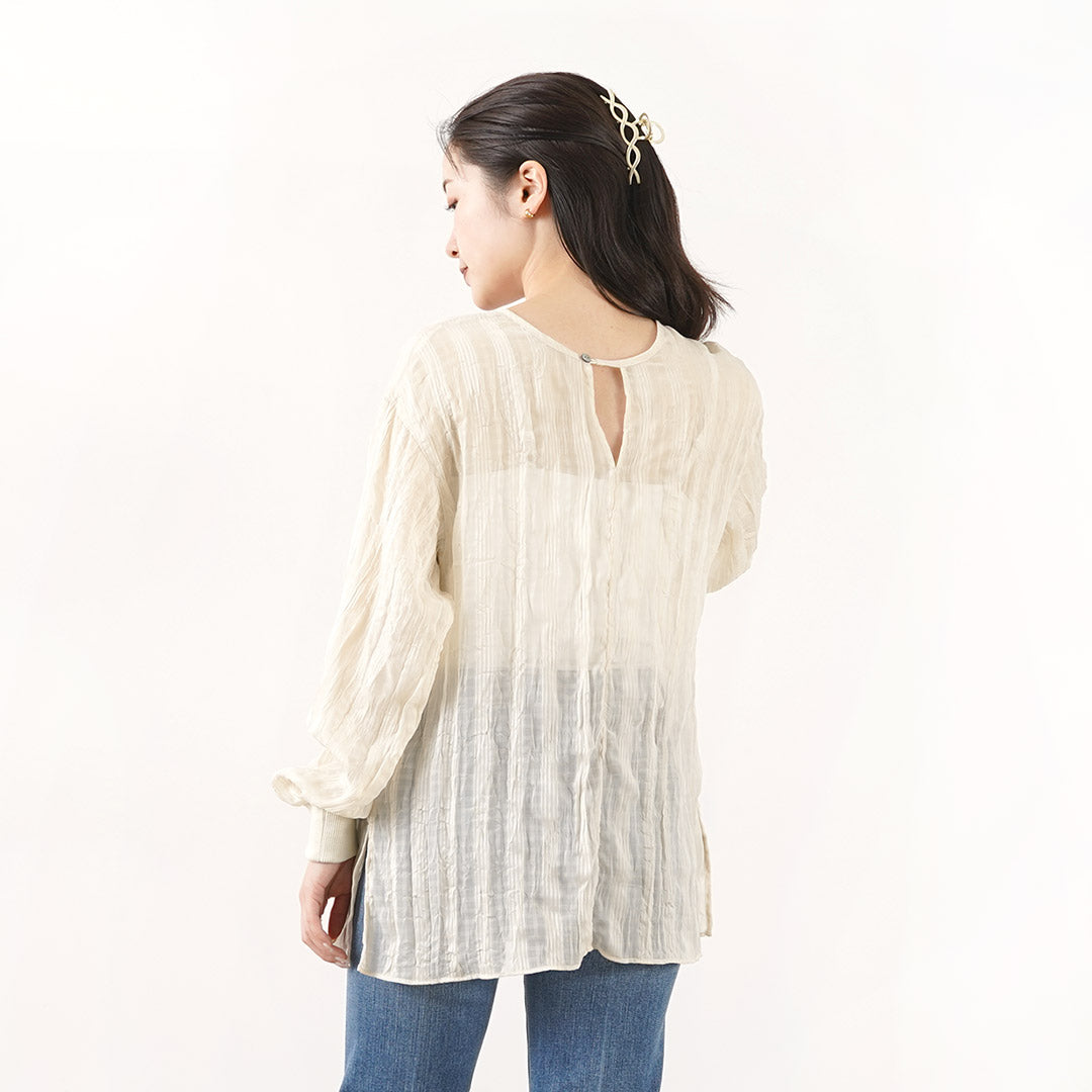 【50%OFF】CHIGNON(シニヨン) シアーチェック ワッシャーブラウス