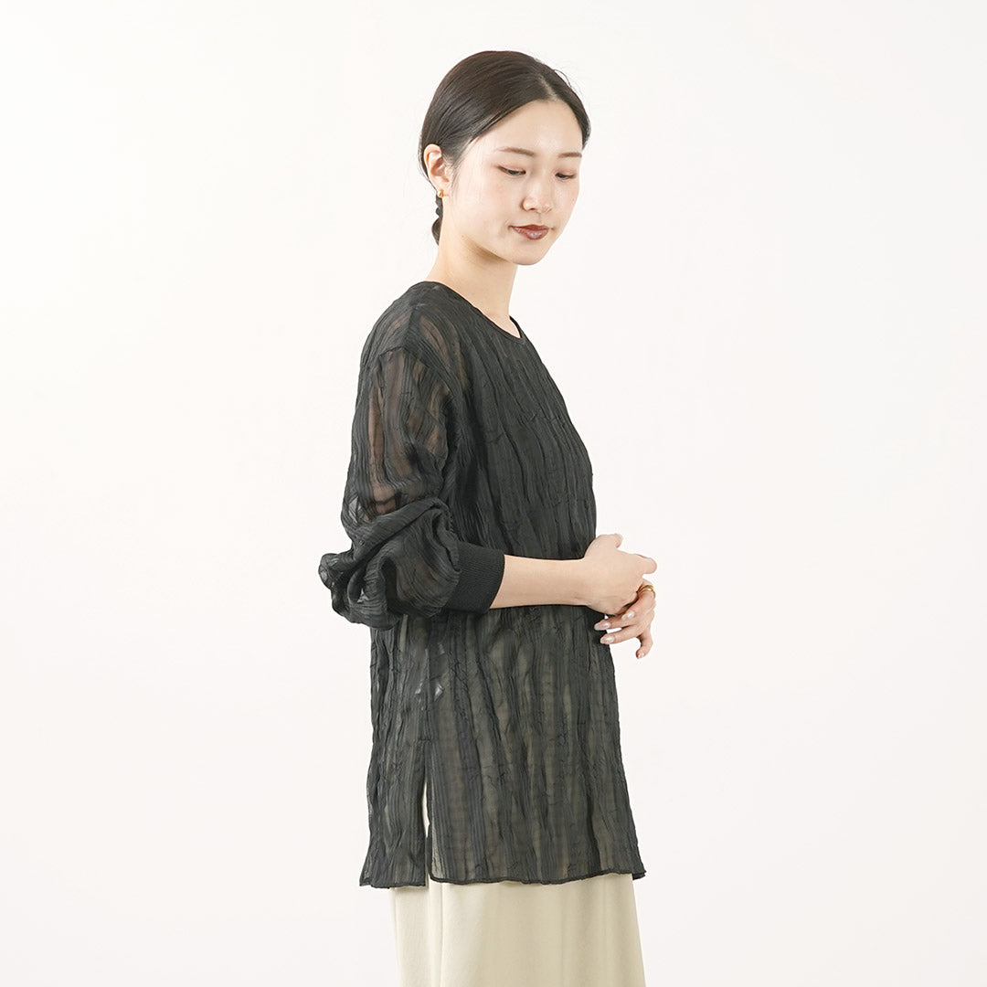 【50%OFF】CHIGNON(シニヨン) シアーチェック ワッシャーブラウス