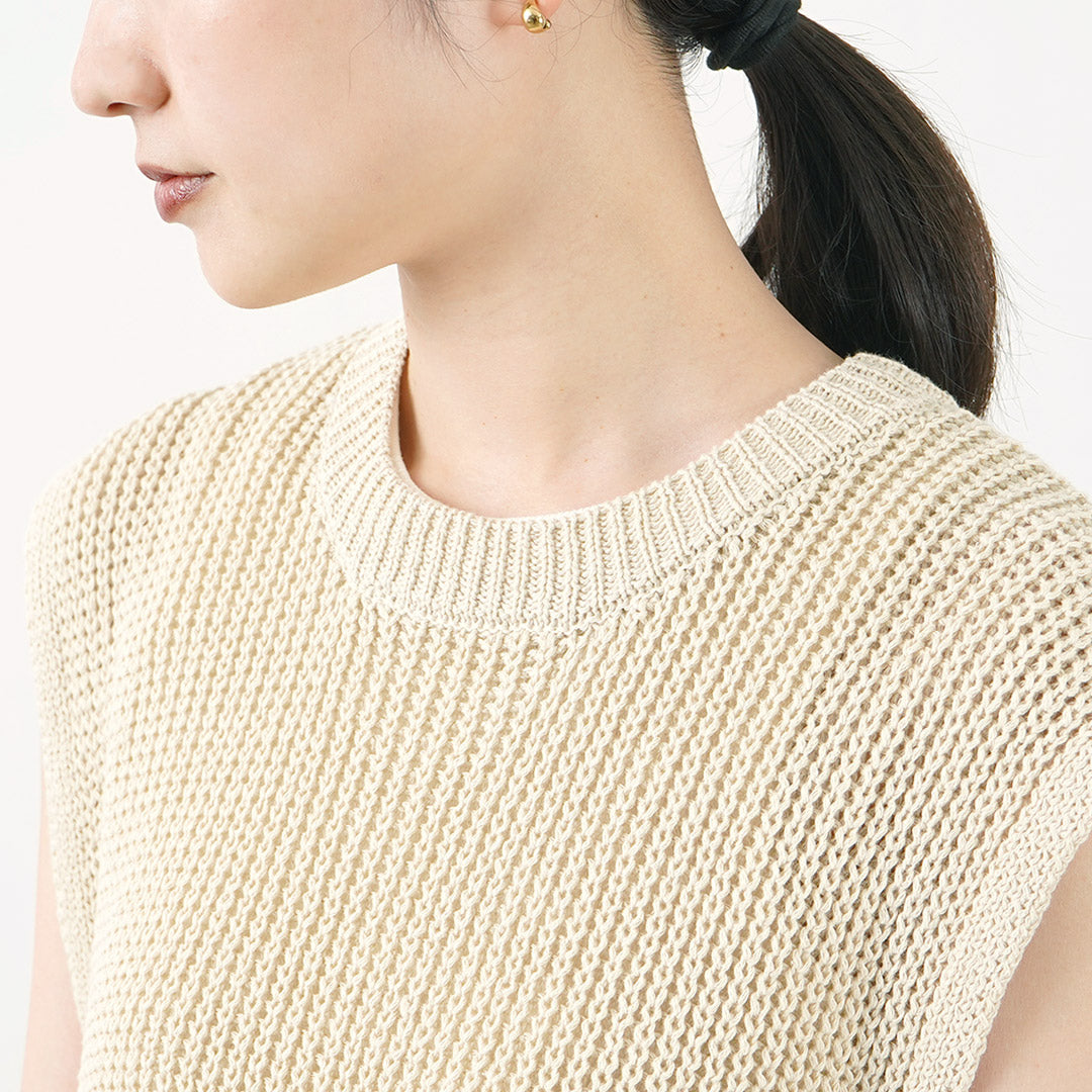 【50%OFF】CHIGNON(シニヨン) 畦編み フリンジ ロング ベスト