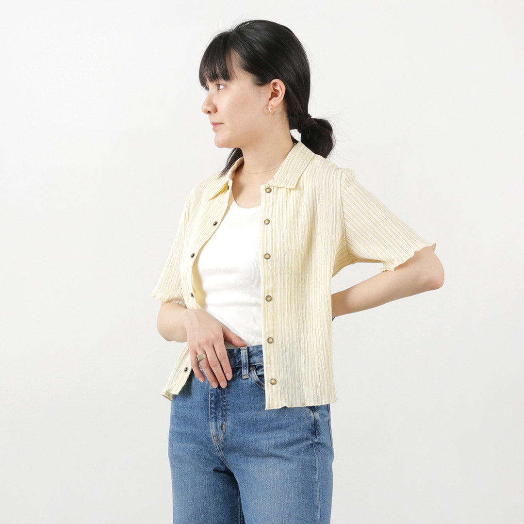【30%OFF】JOHNBULL(ジョンブル) ニットクレープショートシャツ