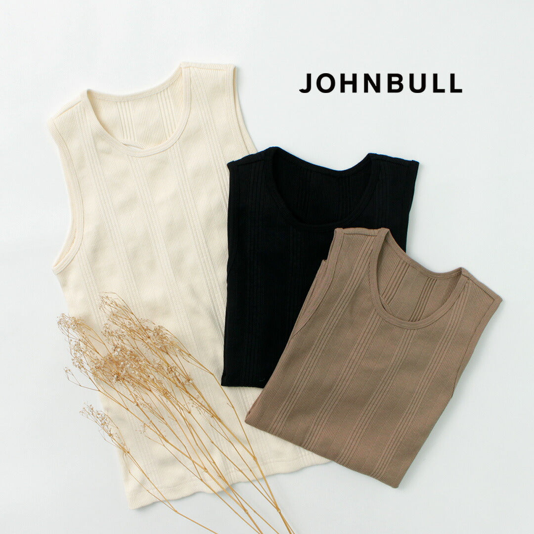 【50%OFF】JOHNBULL(ジョンブル) ランダム リブ タンクトップ