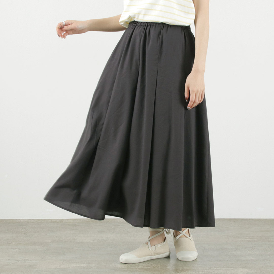 【50%OFF】MIDIUMI(ミディウミ) イージー ワイド タックスカート