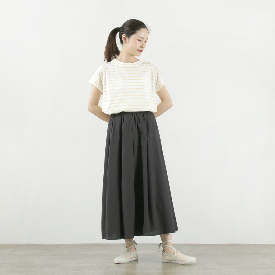 【50%OFF】MIDIUMI(ミディウミ) イージー ワイド タックスカート