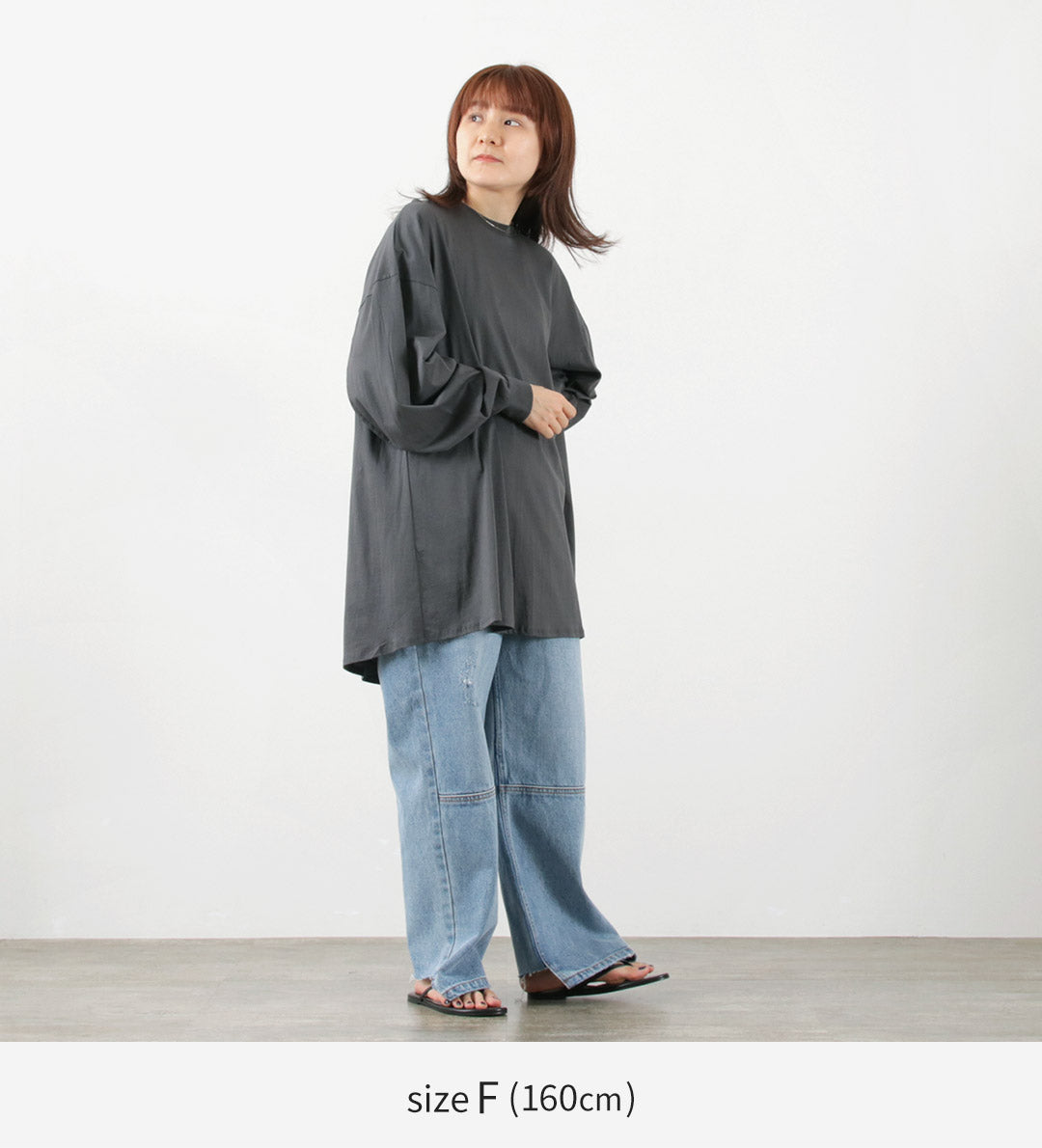 【50%OFF】YENN(イェン) カーブフォーム ロングTee