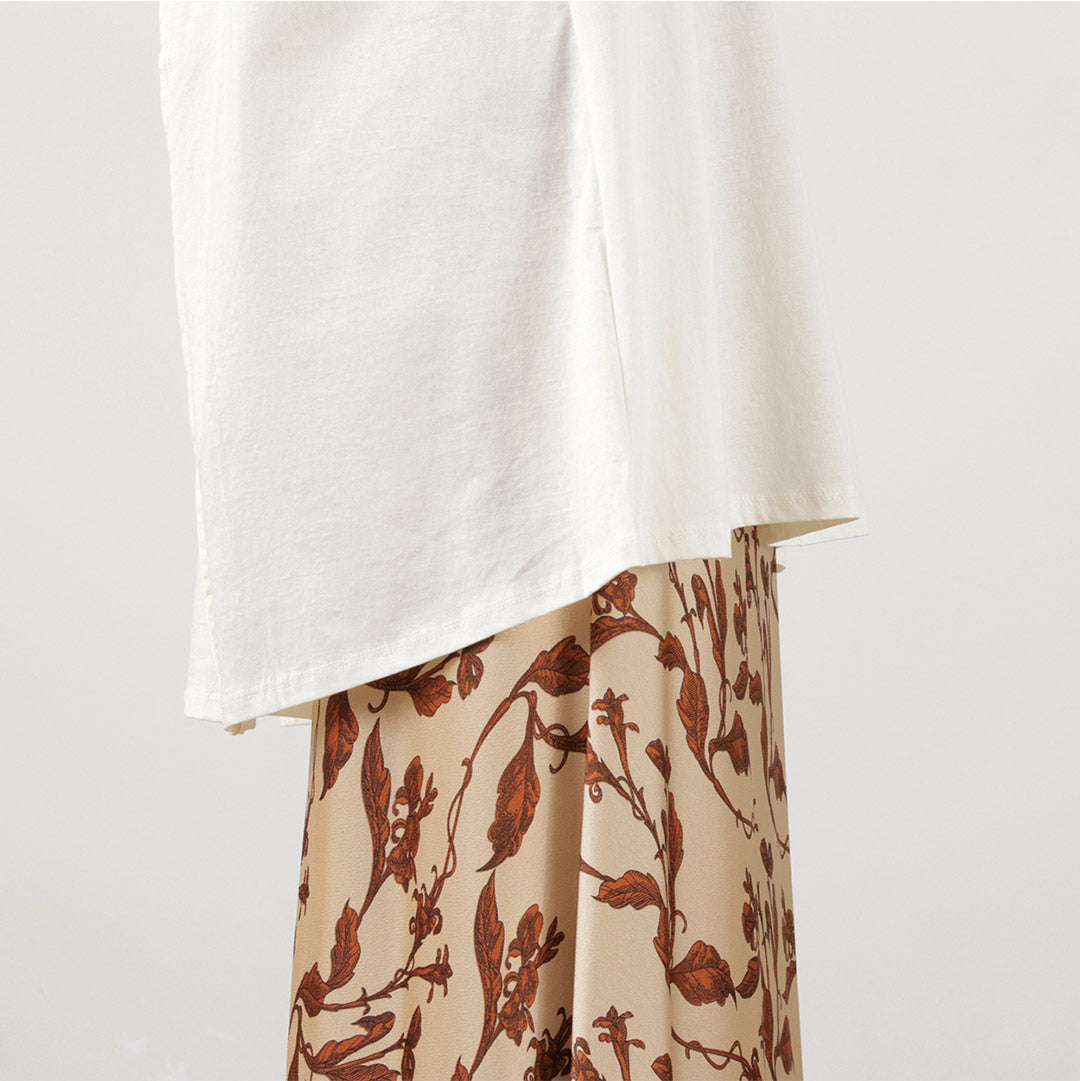 【50%OFF】YENN(イェン) カーブフォーム ロングTee