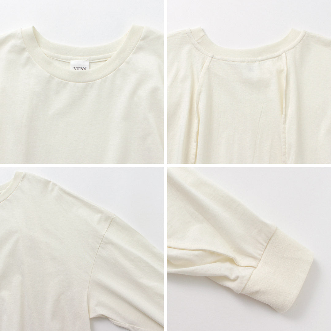 【50%OFF】YENN(イェン) カーブフォーム ロングTee