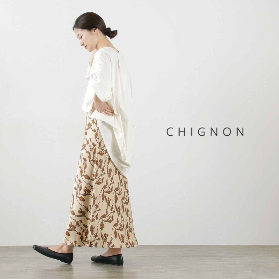 【50%OFF】CHIGNON(シニヨン) Vintage柄バイアスマーメイドスカート