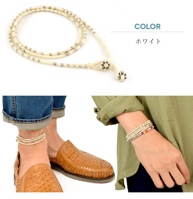 【30%OFF】ワックスコードシルバーラップ アンクレット