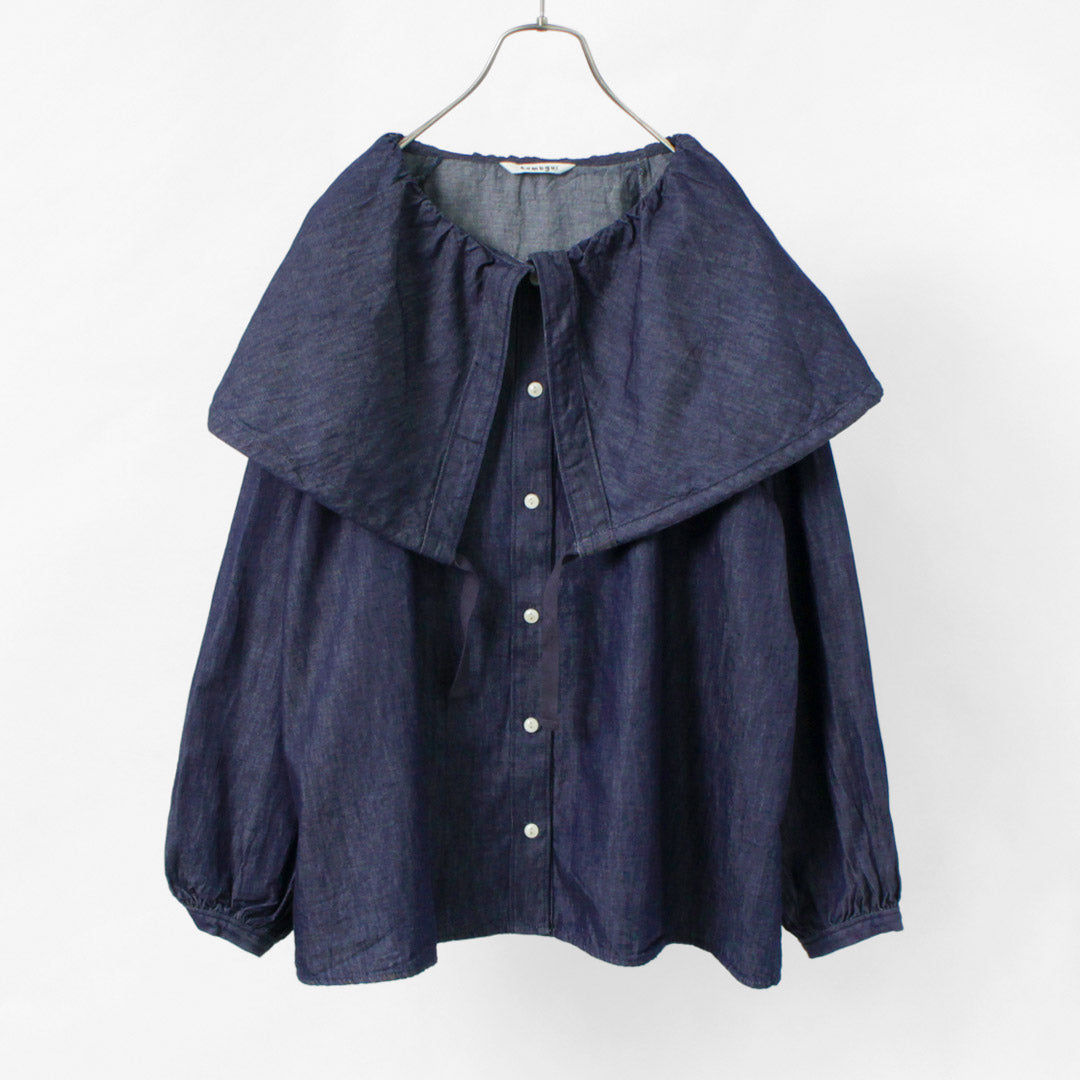 tumugu: ツムグ ライトオンスデニムシャツ 人気色です♪ トレンドとの