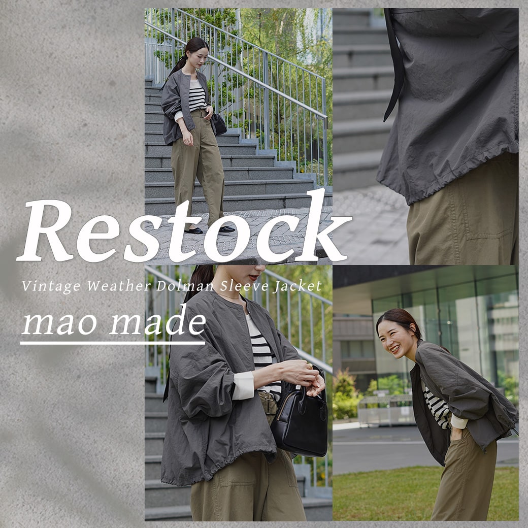 別注】MAOMADE ドルマンスリーブ ジャケット 再入荷！！ ｜ROCOCO