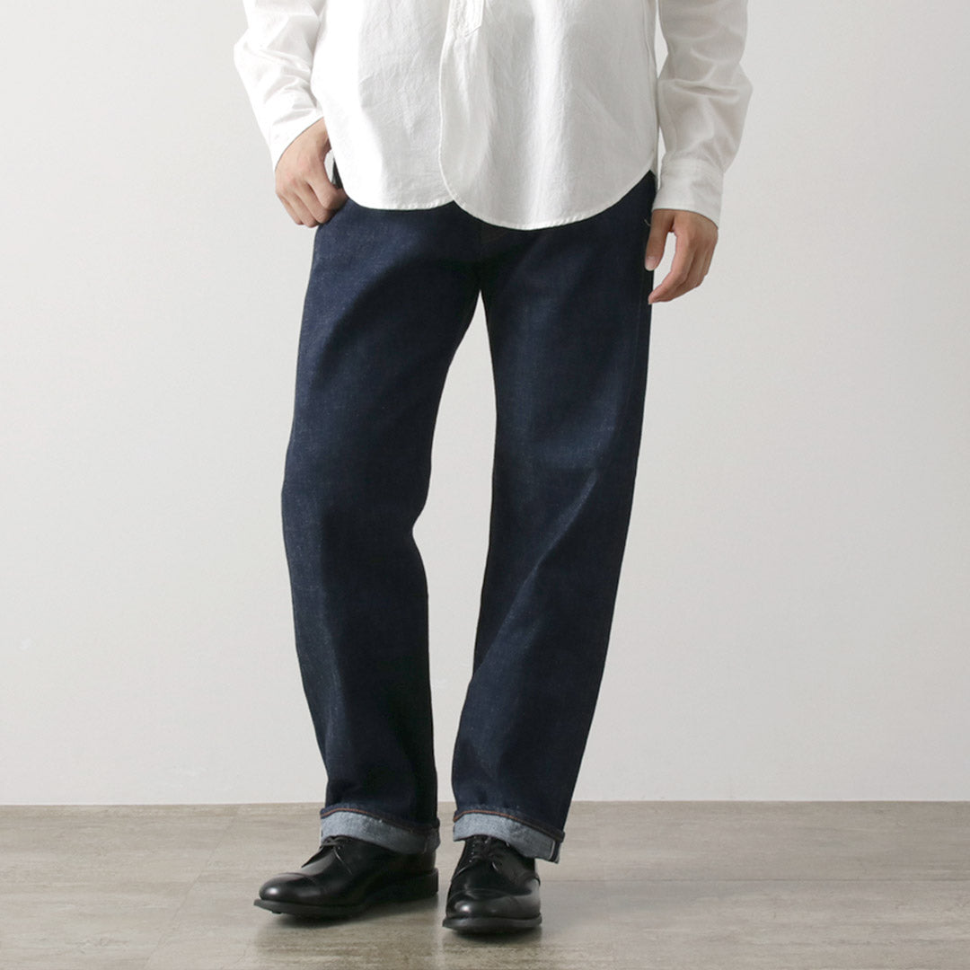 FOB FACTORY（FOBファクトリー） F1147 ワイドデニム5Pパンツ / ジーンズ メンズ 日本製 WIDE DENIM  5POCKET｜ROCOCO ONLINE STORE