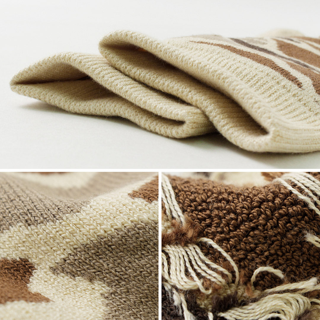 ROTOTO（ロトト） R1339 パイル カモ クルーソックス