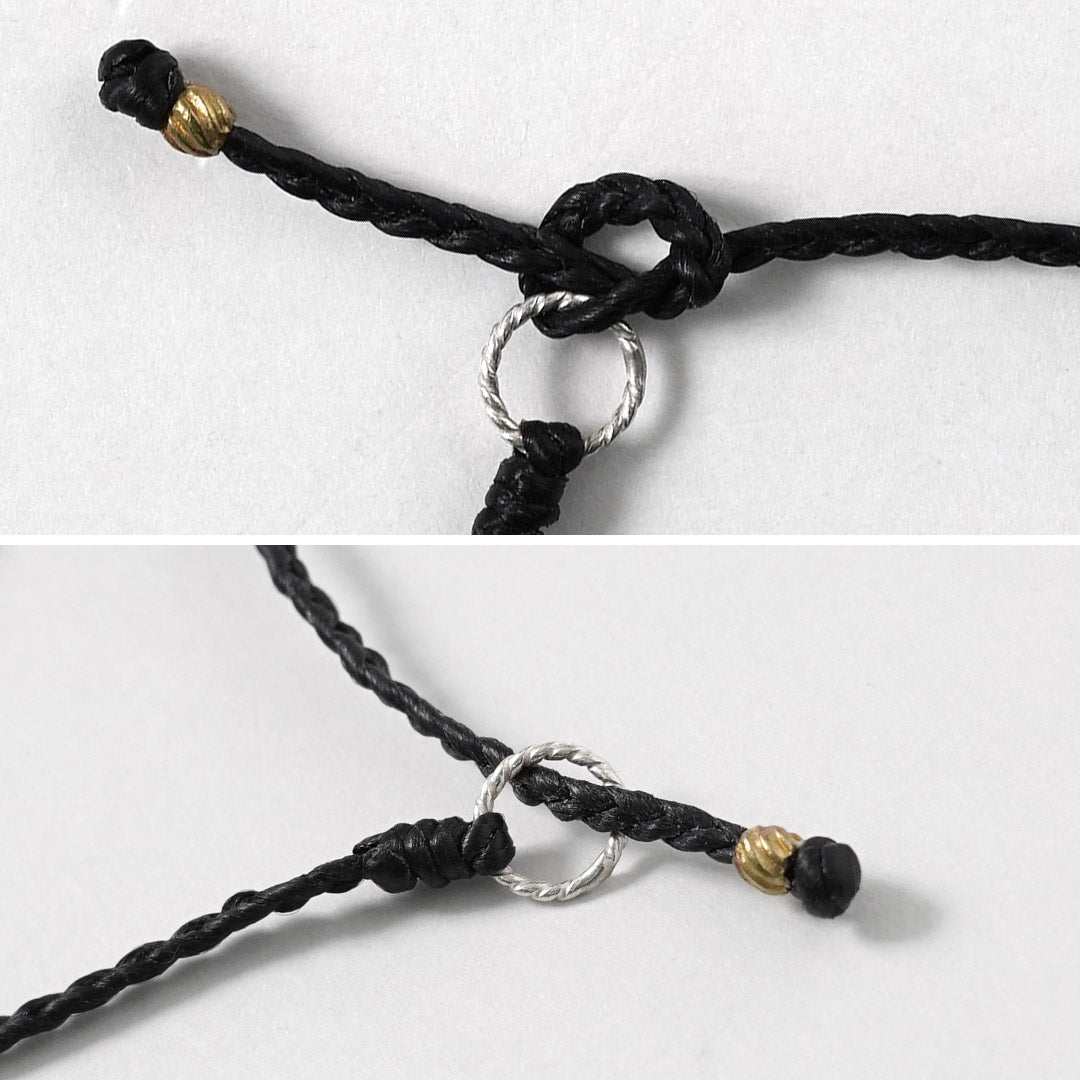 phaduA (パ・ドゥア) ワックスコード カレンシルバー チューブ 3wayアクセサリー