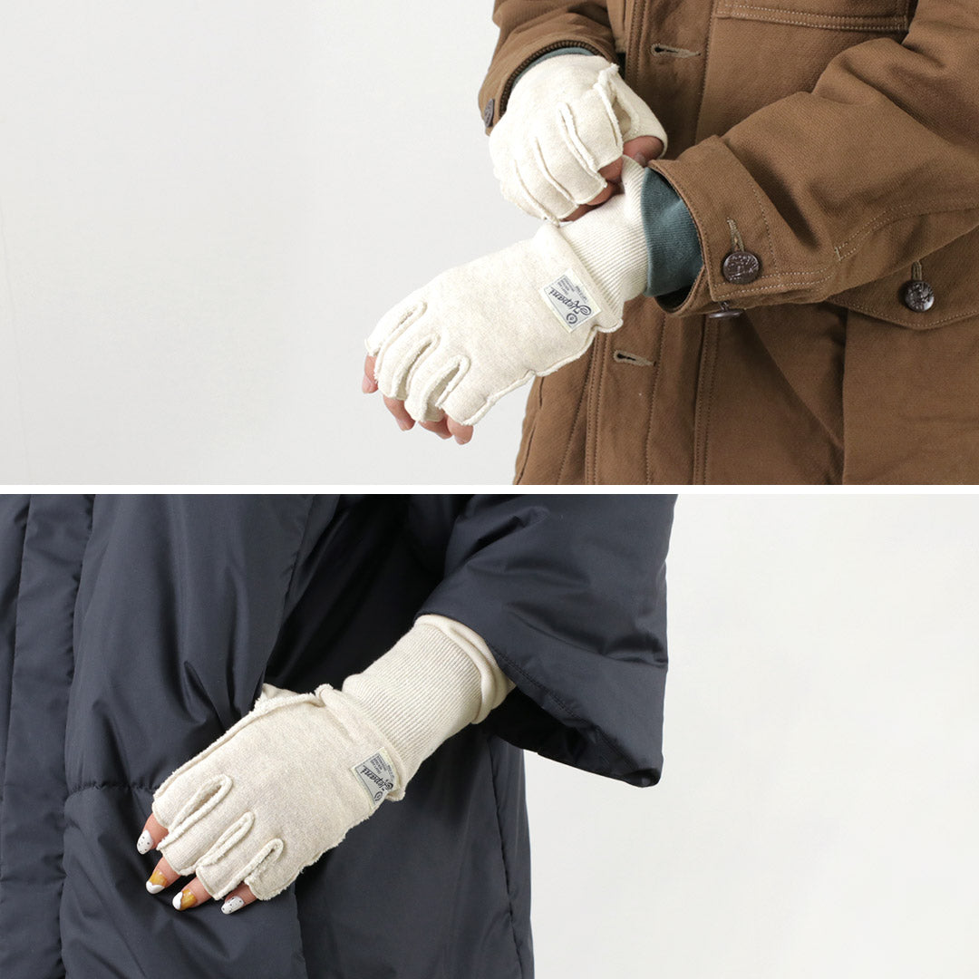 KEPANI（ケパニ） サワロ-3 スウェット カットオフグローブ / メンズ レディース 手袋 指なし フィンガーレス　
