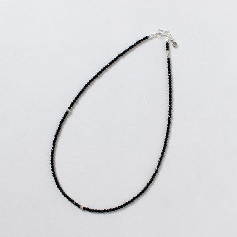 ディスコビーズネックレス-染めオニキス編 phaduA（パ・ドゥア） オニキス 3mm カットビーズ ネックレス