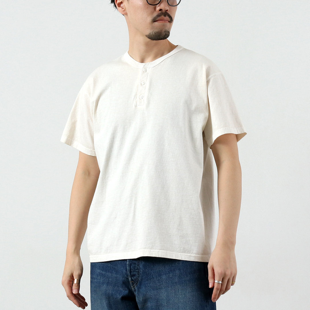 GOOD ON（グッドオン） カラー別注 ショートスリーブ ヘンリーネック T