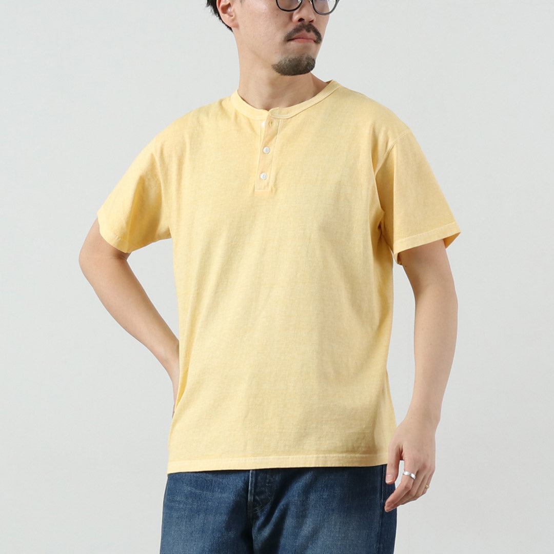 GOOD ON（グッドオン） カラー別注 ショートスリーブ ヘンリーネック T