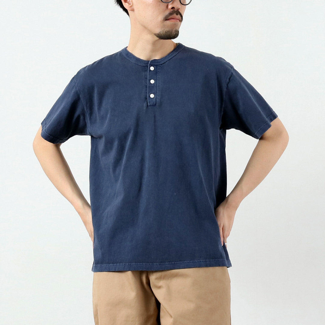GOOD ON（グッドオン） カラー別注 ショートスリーブ ヘンリーネック T