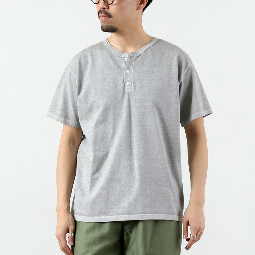 GOOD ON（グッドオン） カラー別注 ショートスリーブ ヘンリーネック T