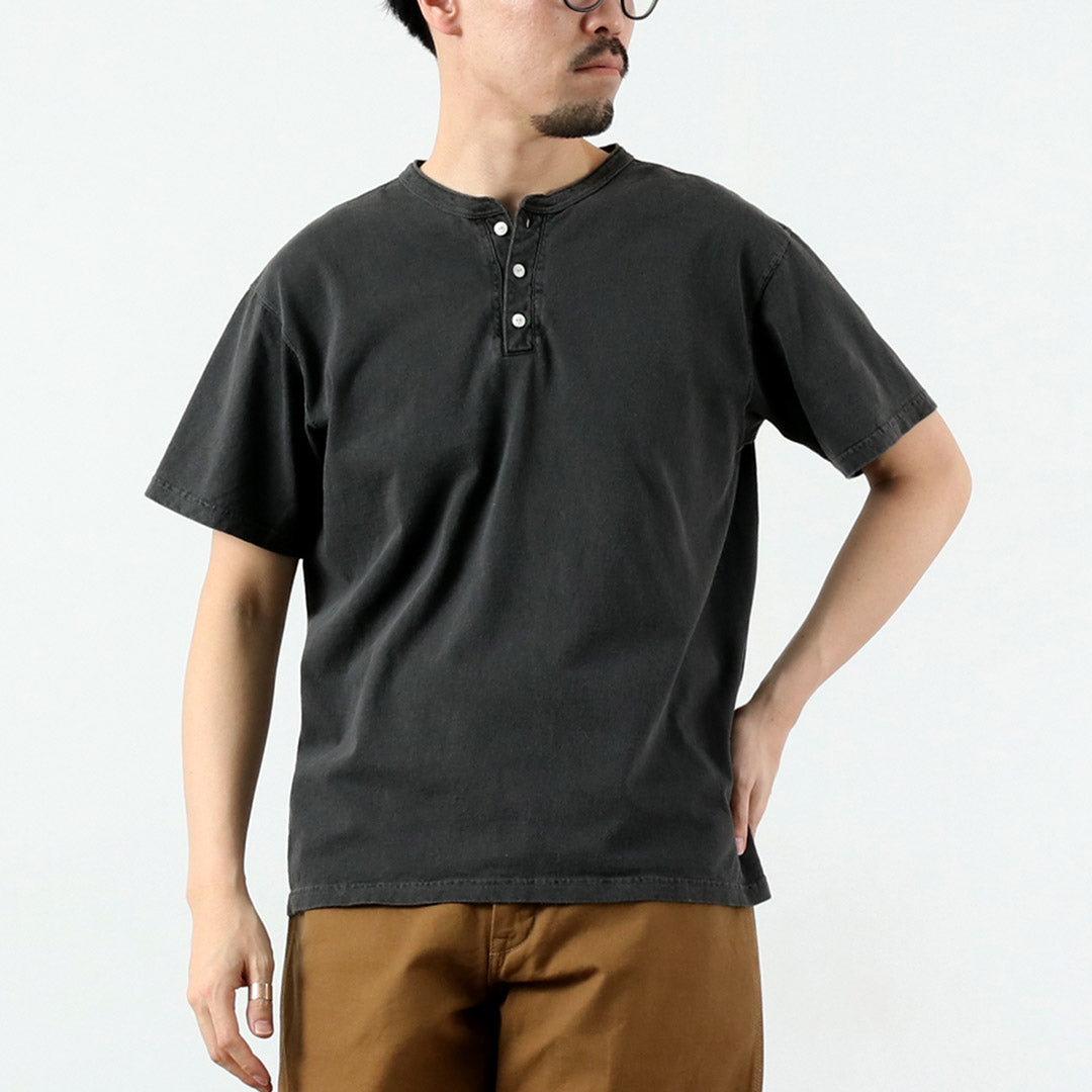 GOOD ON（グッドオン） カラー別注 ショートスリーブ ヘンリーネック T