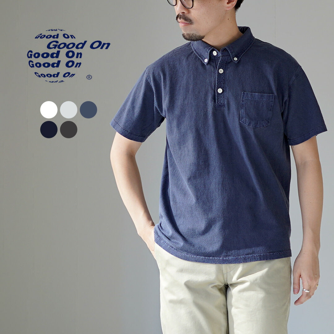 GOOVI ネイビー ポロシャツ ショートスリーブ GOOD ON（グッドオン） GOST1103 ショートスリーブ ポロシャツ