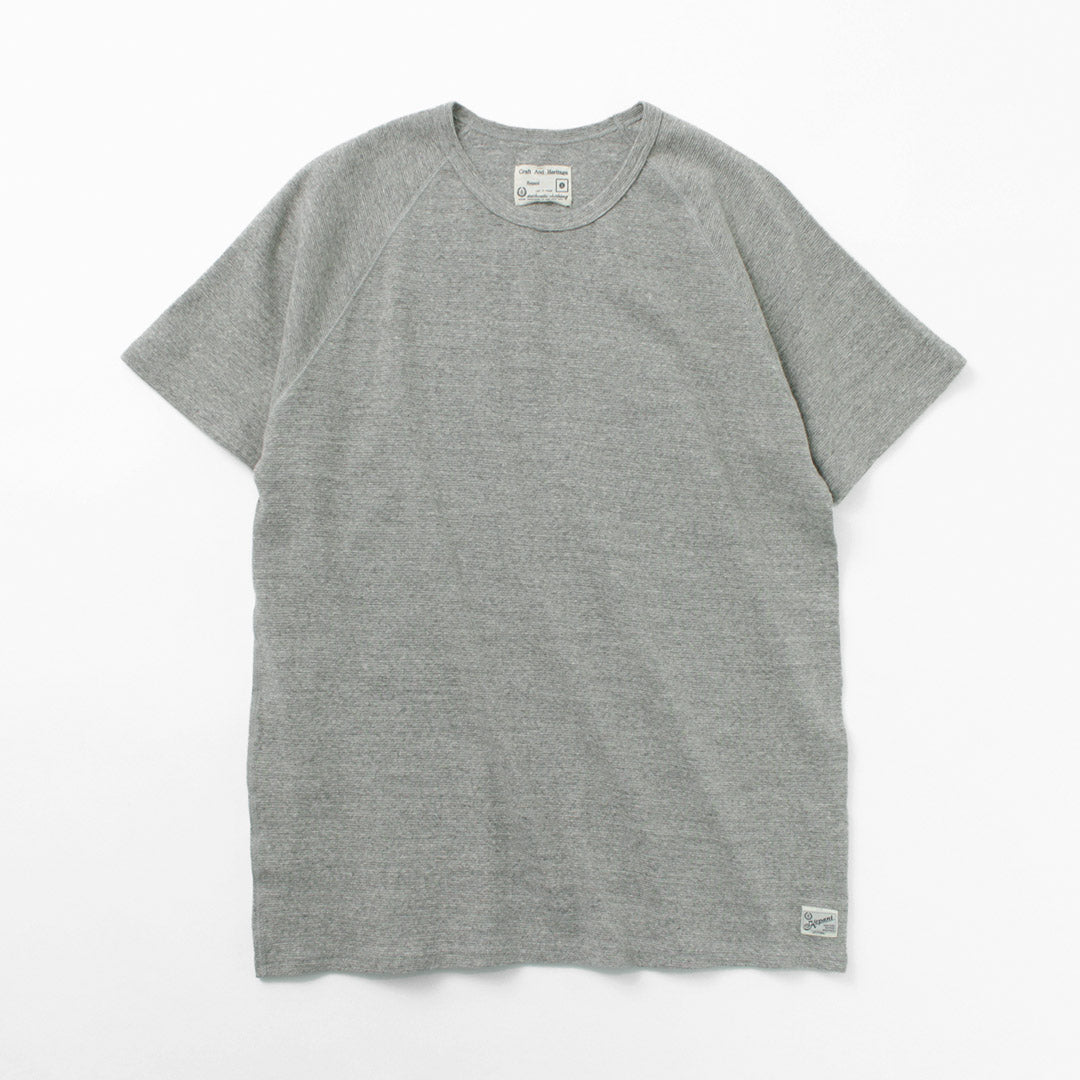 KEPANI（ケパニ） ラフィー スパンフライス半袖Tシャツ / 伸縮 綿 コットン メンズ 日本製 Short Sleeve T Raffy Stretch Fraise