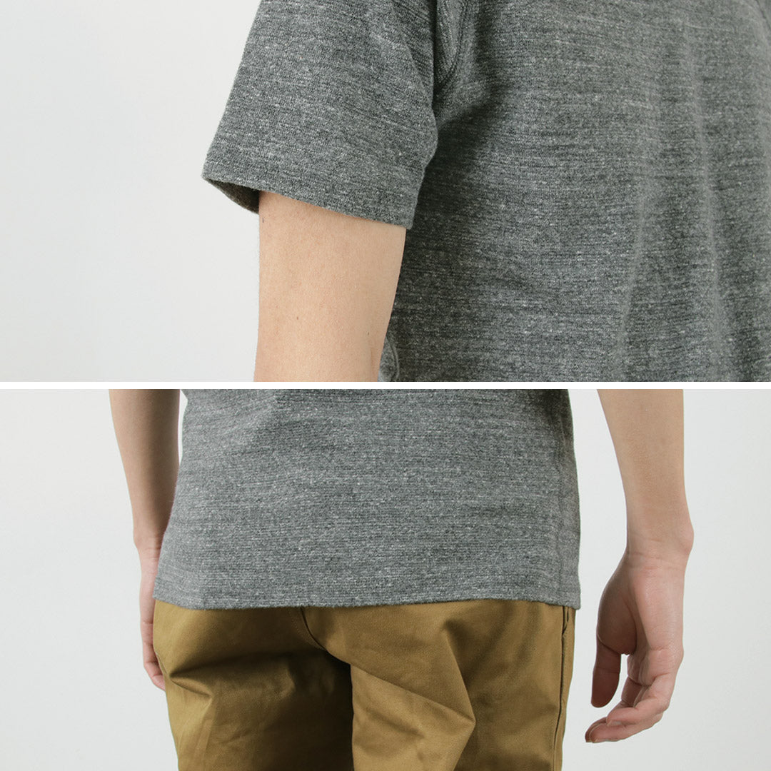 KEPANI（ケパニ） ラフィー スパンフライス半袖Tシャツ / 伸縮 綿 コットン メンズ 日本製 Short Sleeve T Raffy Stretch Fraise