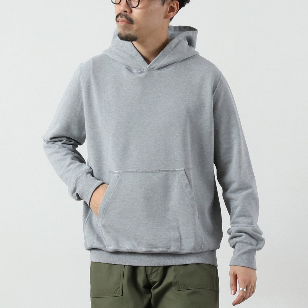 新品　BRIEFING x REMI RELIEF ユーズド加工 パーカー REMI RELIEF（レミレリーフ） SP加工裏毛パーカー 無地